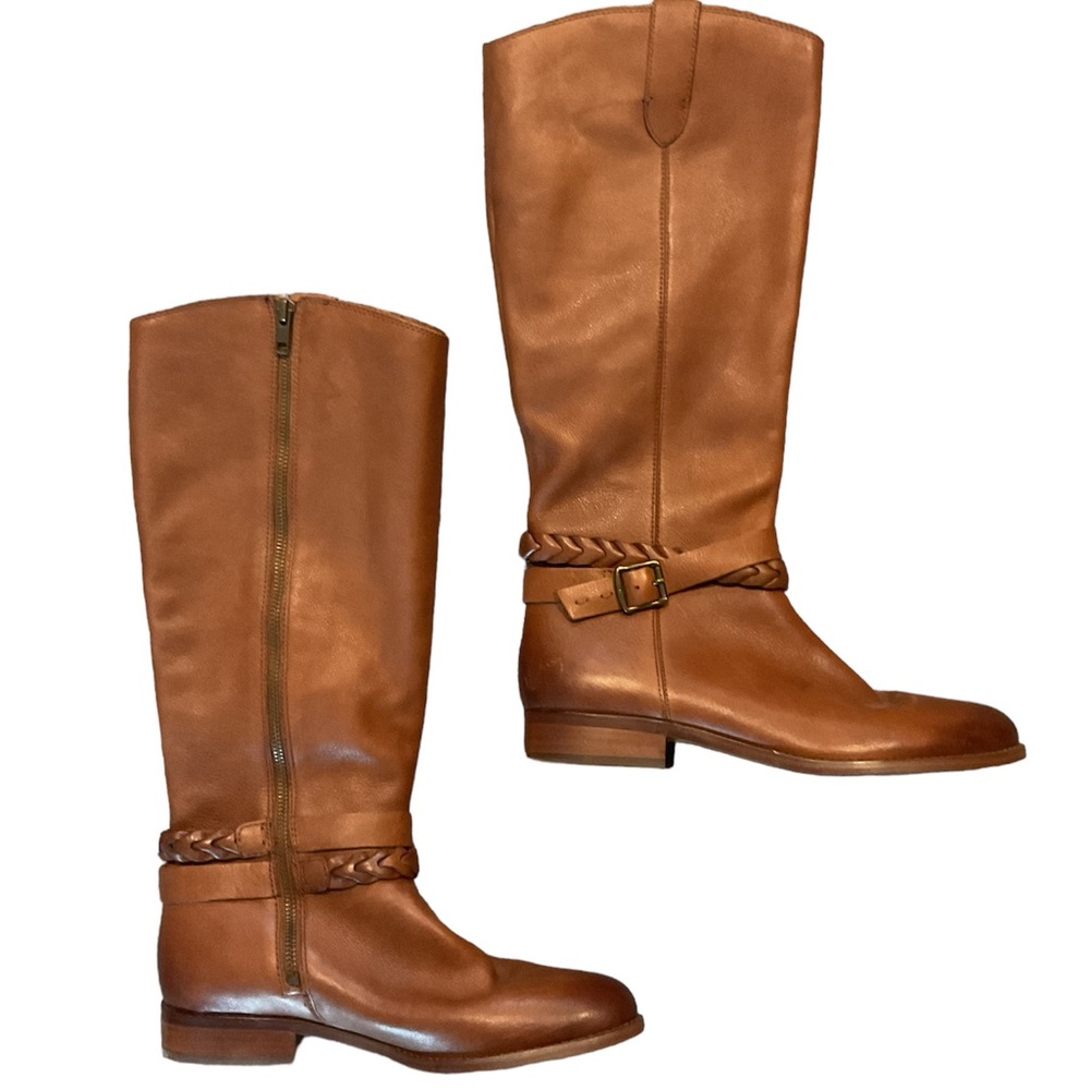 FRYE AND CO. Brown Combat & Moto Boots